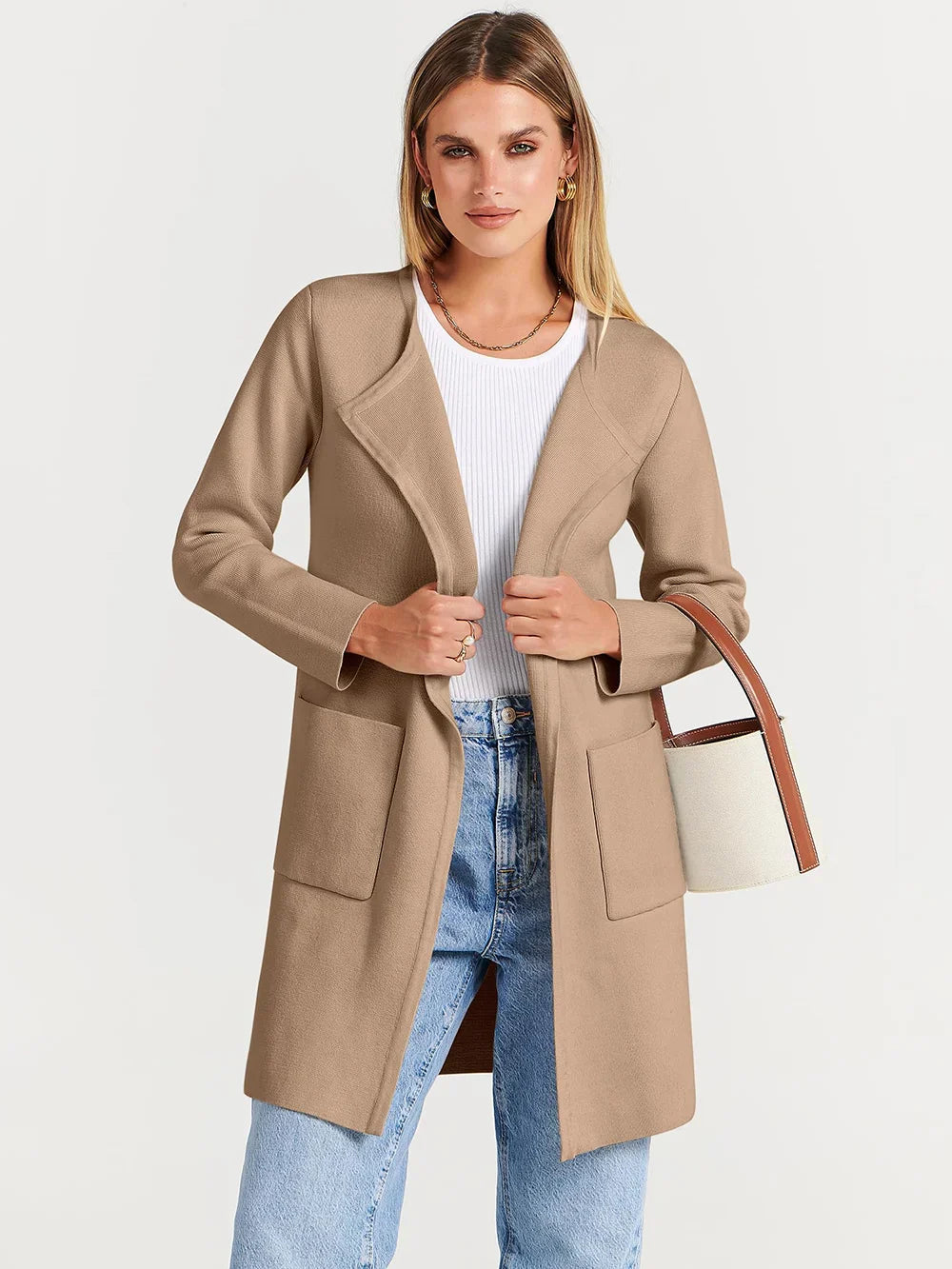 Bernadette - Lapel Classy Coatigan