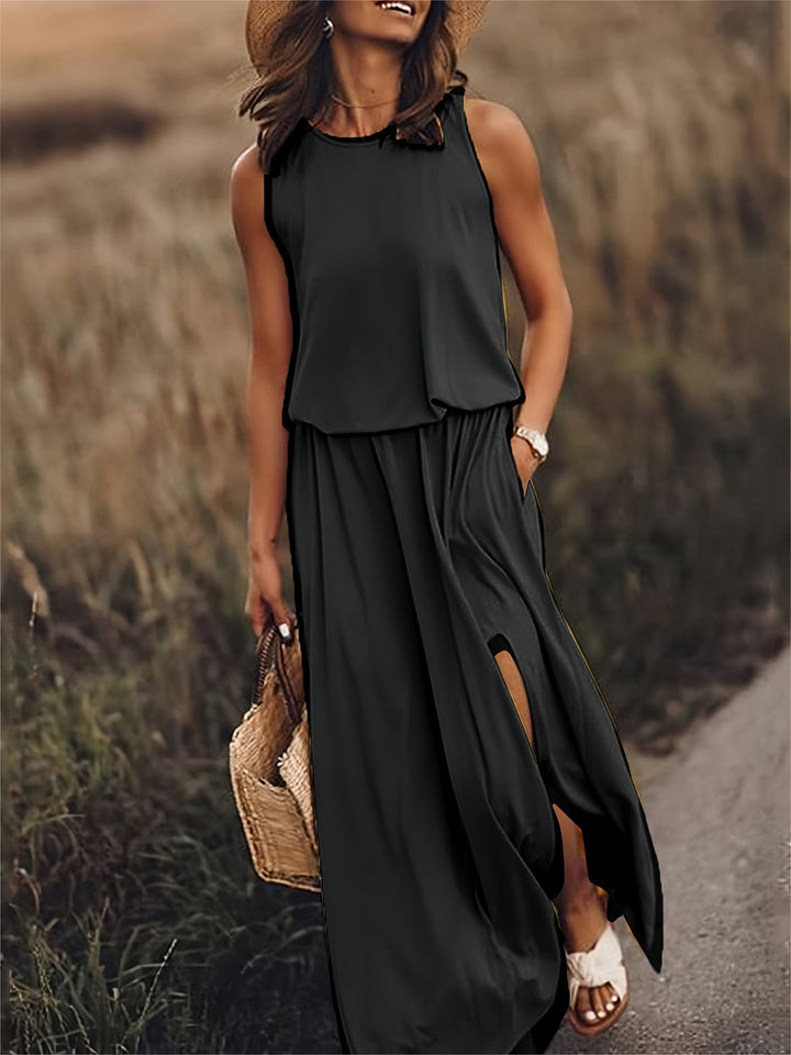 Rosaline - Solid boho maxi dress made of modal in different colors