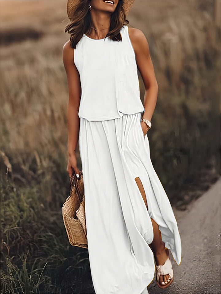 Rosaline - Solid boho maxi dress made of modal in different colors