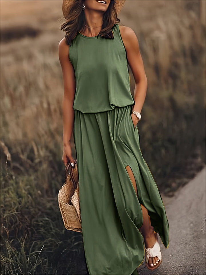 Rosaline - Solid boho maxi dress made of modal in different colors