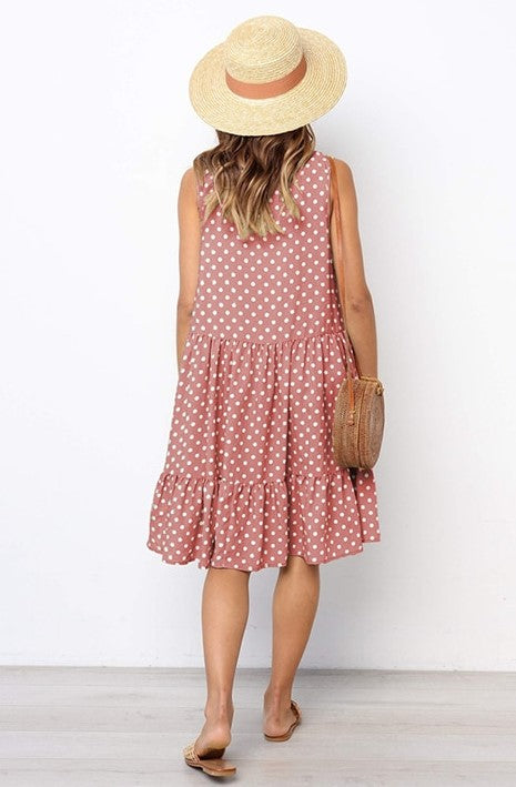 Natalia Dress | Effortlessly Stylish: Embrace comfort with our Casual Polka Dot Dress