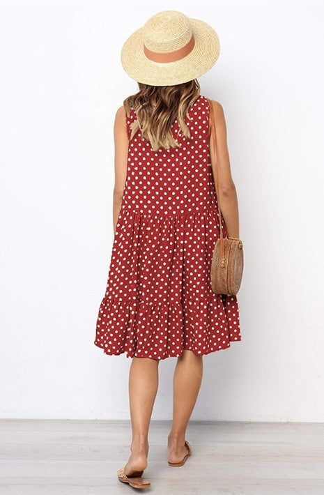 Natalia Dress | Effortlessly Stylish: Embrace comfort with our Casual Polka Dot Dress