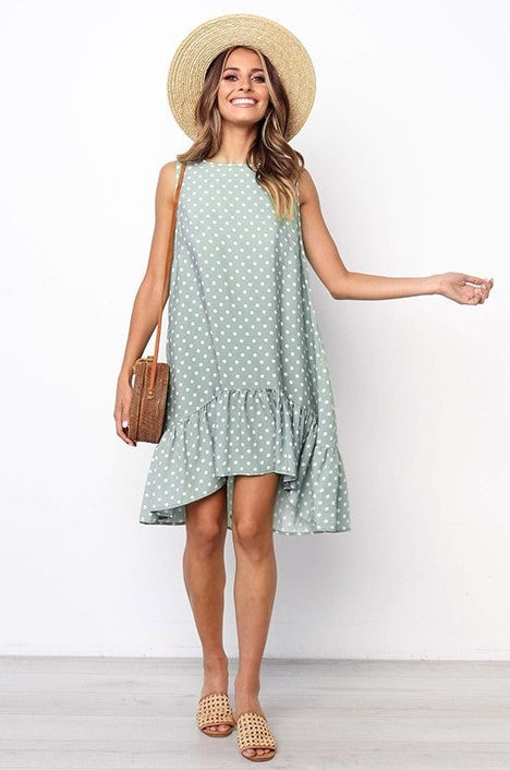 Natalia Dress | Effortlessly Stylish: Embrace comfort with our Casual Polka Dot Dress