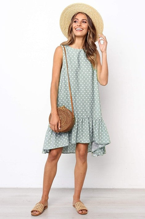 Natalia Dress | Effortlessly Stylish: Embrace comfort with our Casual Polka Dot Dress