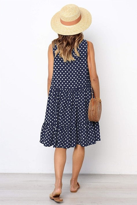 Natalia Dress | Effortlessly Stylish: Embrace comfort with our Casual Polka Dot Dress