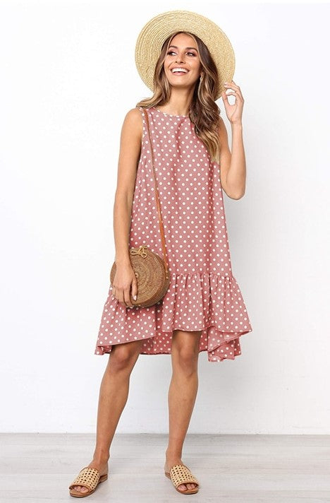 Natalia Dress | Effortlessly Stylish: Embrace comfort with our Casual Polka Dot Dress