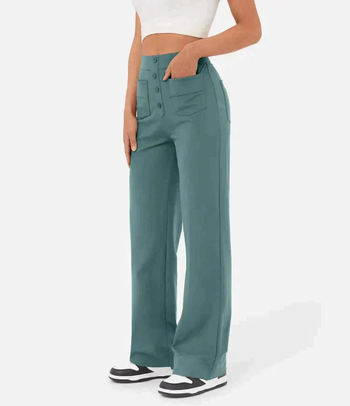 Frankie - High-waisted elastic leisure pants