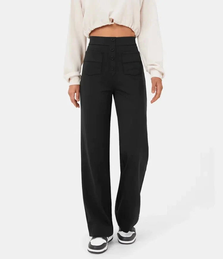 Frankie - High-waisted elastic leisure pants