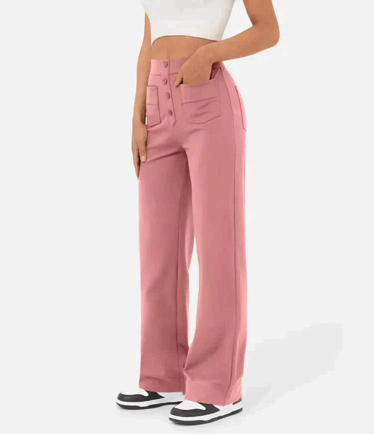 Frankie - High-waisted elastic leisure pants