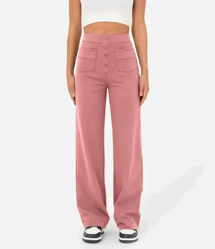 Frankie - High-waisted elastic leisure pants