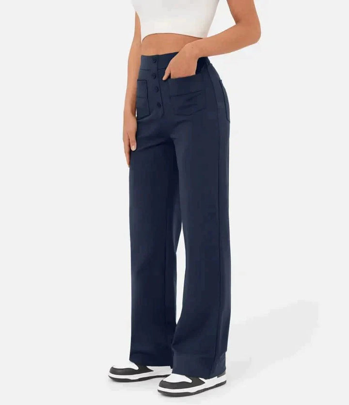 Frankie - High-waisted elastic leisure pants