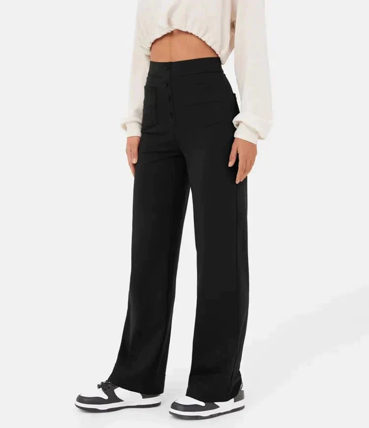 Frankie - High-waisted elastic leisure pants