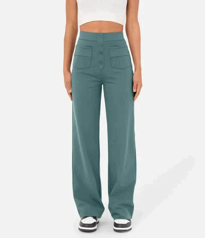 Frankie - High-waisted elastic leisure pants