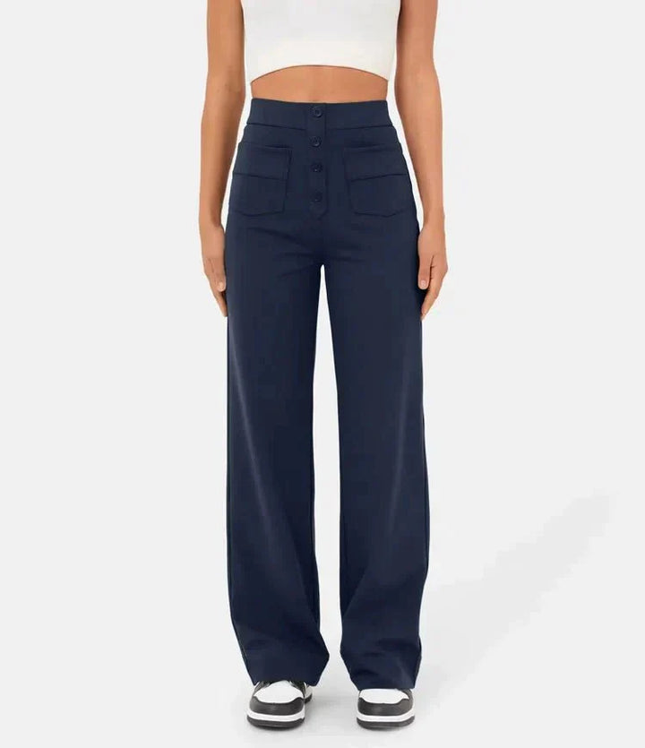 Frankie - High-waisted elastic leisure pants