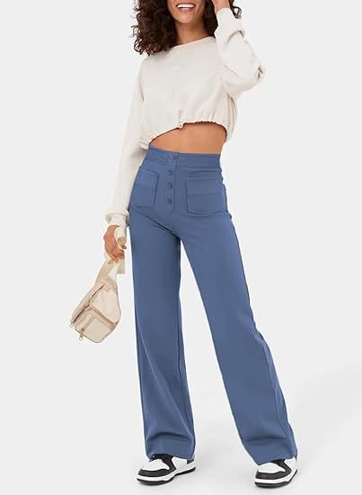 Frankie - High-waisted elastic leisure pants